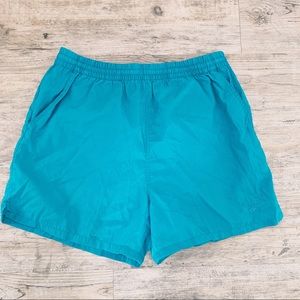 Vintage Reebok teal green basketball  shorts Sz medium